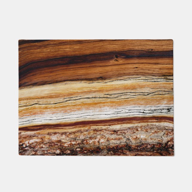 Holzkörnmuster Fußmatte (Vorderseite)