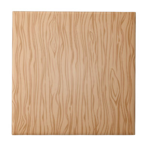 Holzkörnmuster Kleine Keramik Tile 4,25" Quadrat Fliese