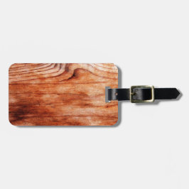 Holzkörntextur Gepäckanhänger