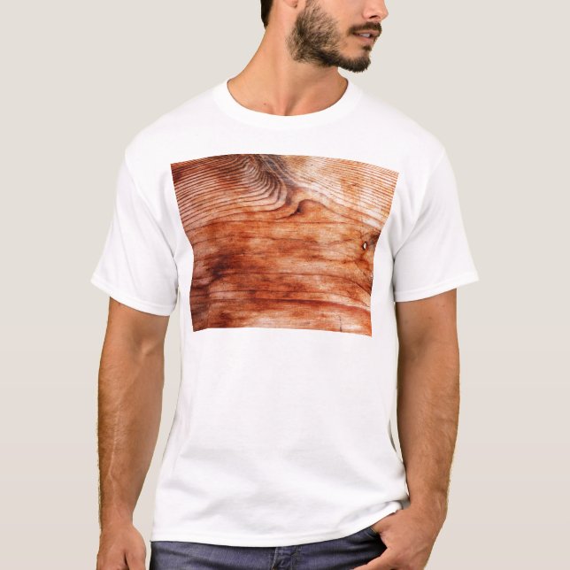 Holzkörntextur T-Shirt (Vorderseite)
