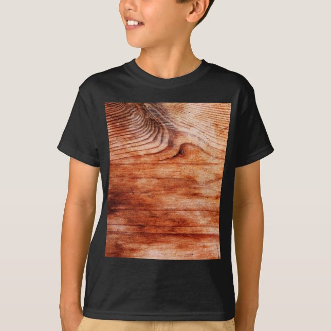 Holzkörntextur T-Shirt (Vorderseite)
