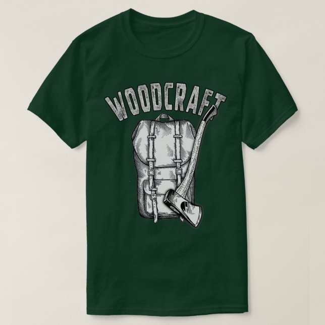 Holzkunst T-Shirt (Design vorne)
