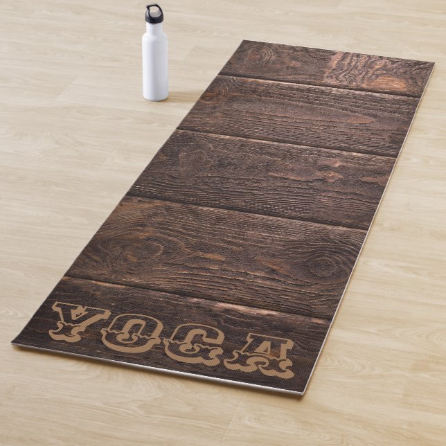 Holzkunst Yogamatte (Beispiel)