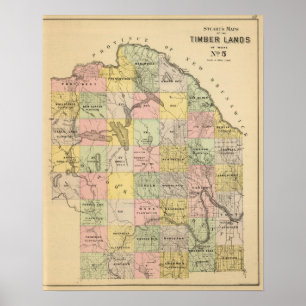 Holzland 5 Karte Atlas Poster