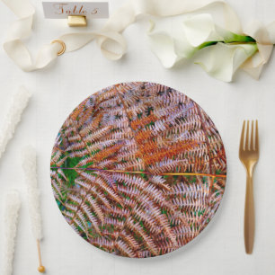 Holzland Ferns Paper Plate Pappteller