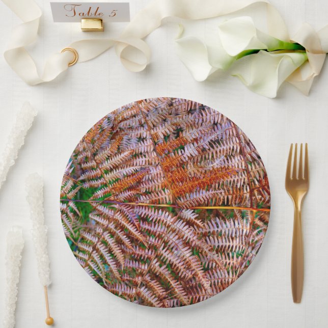 Holzland Ferns Paper Plate Pappteller (Hochzeit)