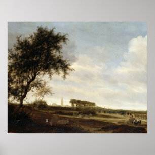 Holzlandschaft (Öl auf Tafel) Poster