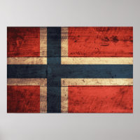 Holznorwegenflagge