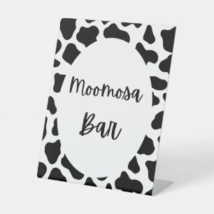 Holzofen Party Moo Mosa Bar Sign Sockelschild