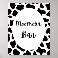 Holzofen Print Kuh Geburtstagsparty Moo Mosa Bar