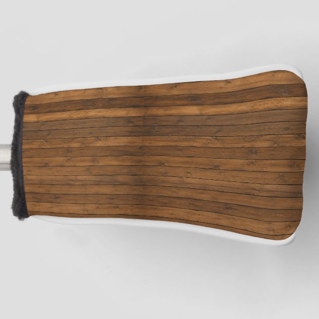 Holzoptik Golf Headcover (Vorderseite)