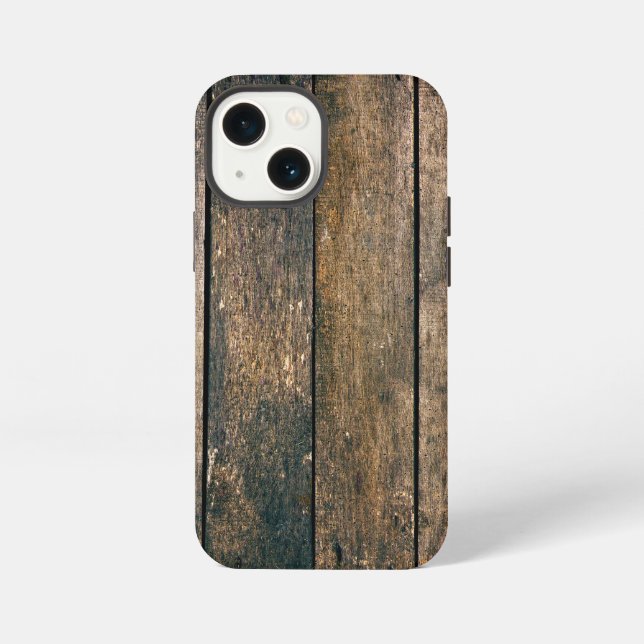 Holzoptik iPhone 13 Mini Hülle (Rückseite)
