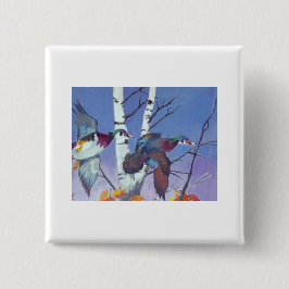 Holzosenflug Extravagant Button