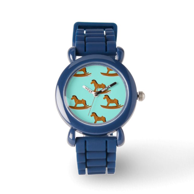 Holzpferd Armbanduhr (Vorderseite)
