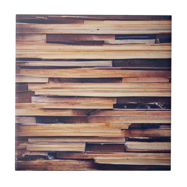 Holzplanen Fliese (Vorderseite)