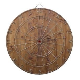 Holzplanken, Barks, Bretter, Stallwände - braun Dartscheibe