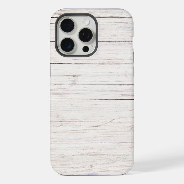 Holzplanken iPhone 15 Pro Max Hülle (Rückseite)
