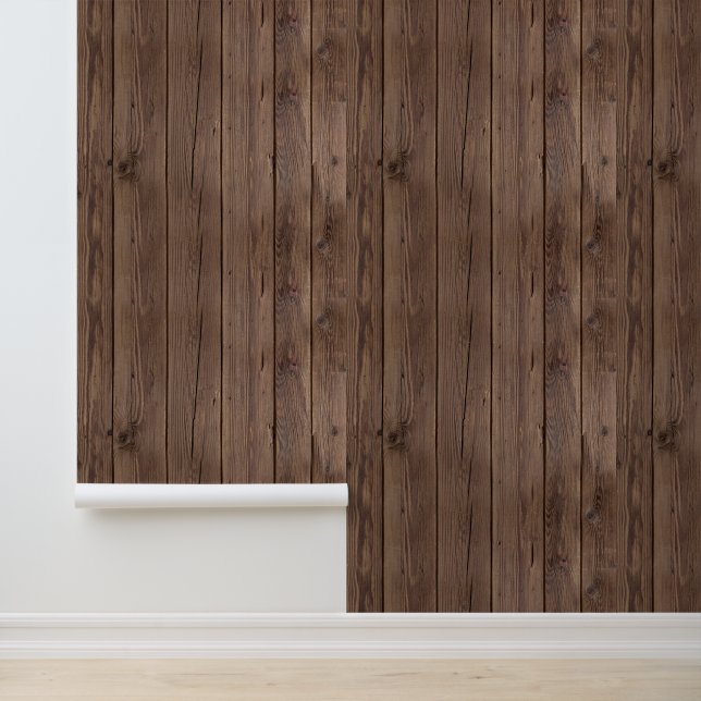 Holzplanken Tapete (Anwendung)