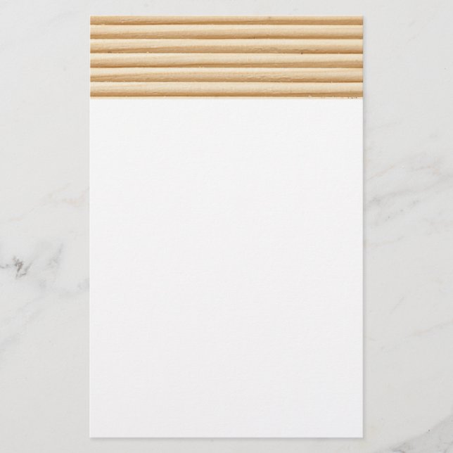 Holzplantränenmuster Briefpapier (Vorderseite)