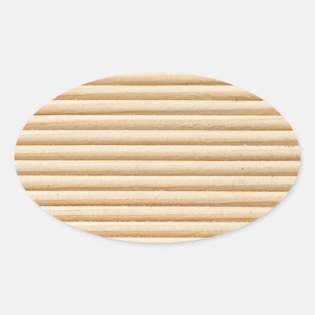 Holzplantränenmuster Ovaler Aufkleber (Vorderseite)