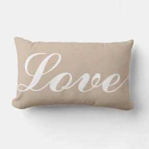 Holzpolster - Liebe (Beige) Lendenkissen