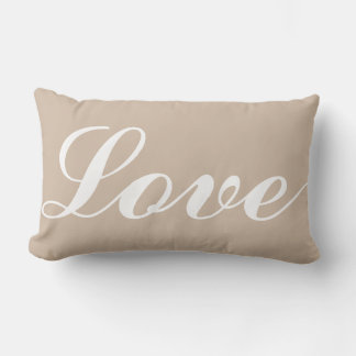 Holzpolster - Liebe (Beige) Lendenkissen