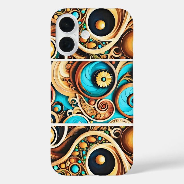 Holzpuzzle iPhone 16 Hülle (Rückseite)