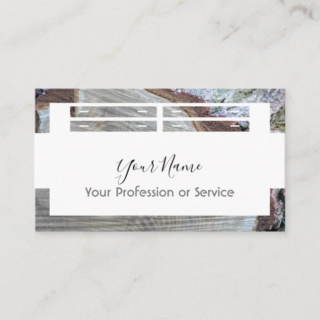 Holzrahmen für Interieur und Möbel! Visitenkarte (Vorderseite)