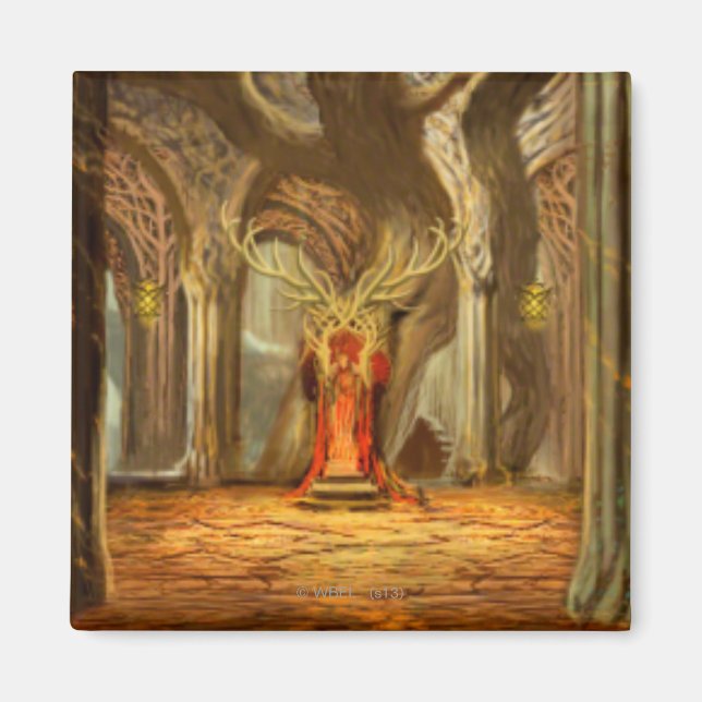 Holzrealm Throne Zimmerkonzept Magnet (Vorne)