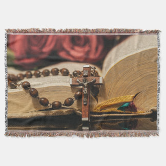 Holzrosary mit Jesus am Kreuz Decke