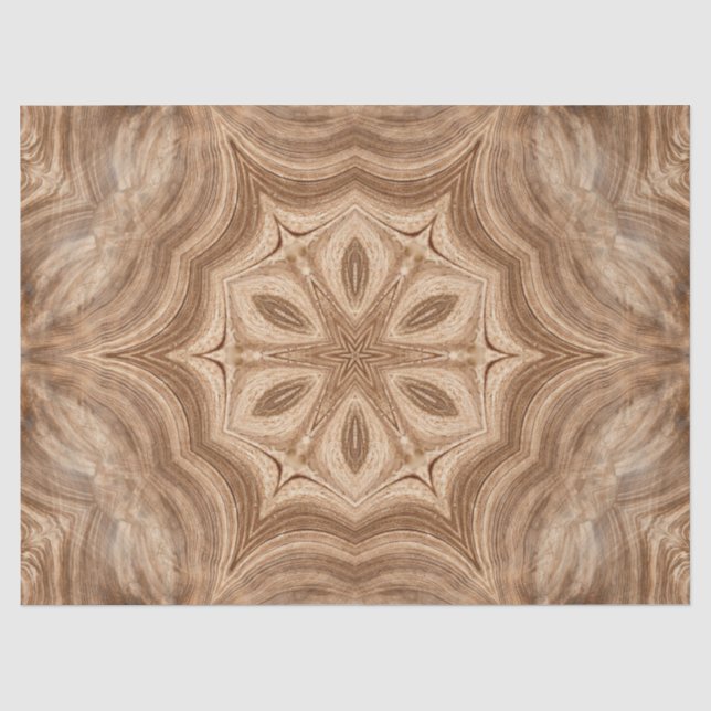 Holzrosette Seidenpapier (Vorderseite)