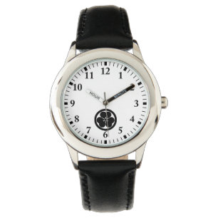 Holzscheitel in Kreiswache Armbanduhr