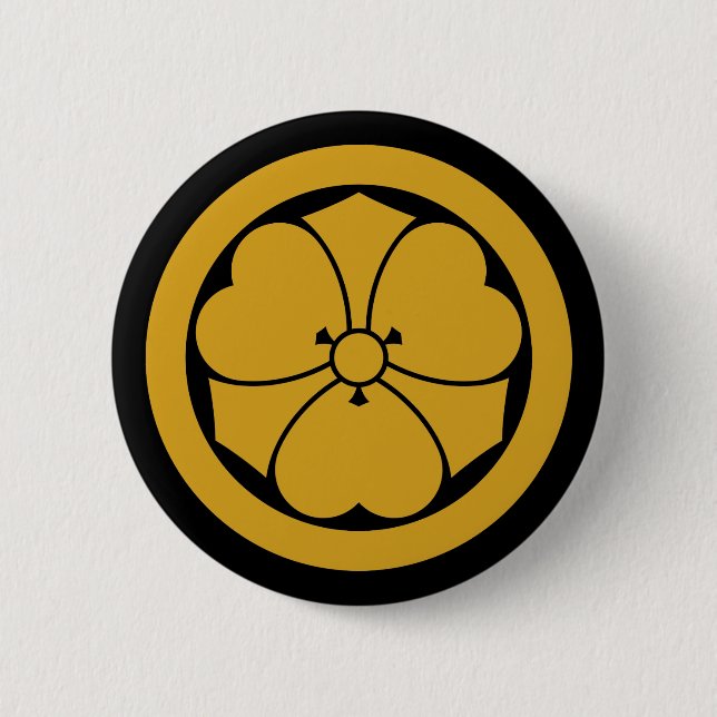 Holzscheitel mit Schwertern im Kreis 1 Button (Vorderseite)