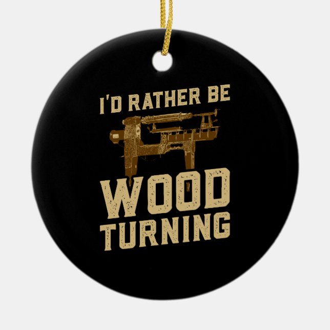 Holzschlag - ich würde eher Holzschlag machen Keramik Ornament (Vorne)