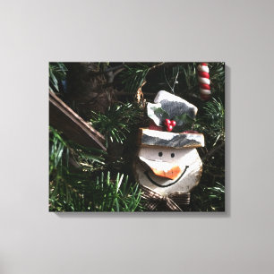 Holzschneefotografie Leinwanddruck
