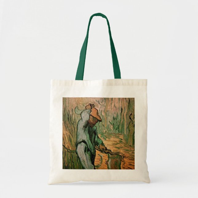 Holzschneider (nach Millet) von Vincent van Gogh Tragetasche (Vorne)