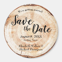 Holzschnitt ganze Namen rustikal Save the Date