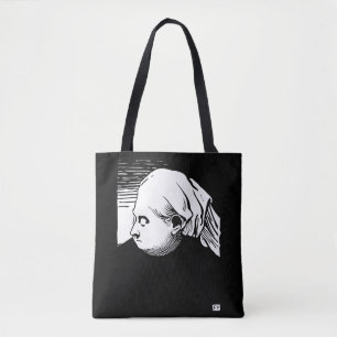 Holzschnitt-Portrait von Königin Victoria Tasche