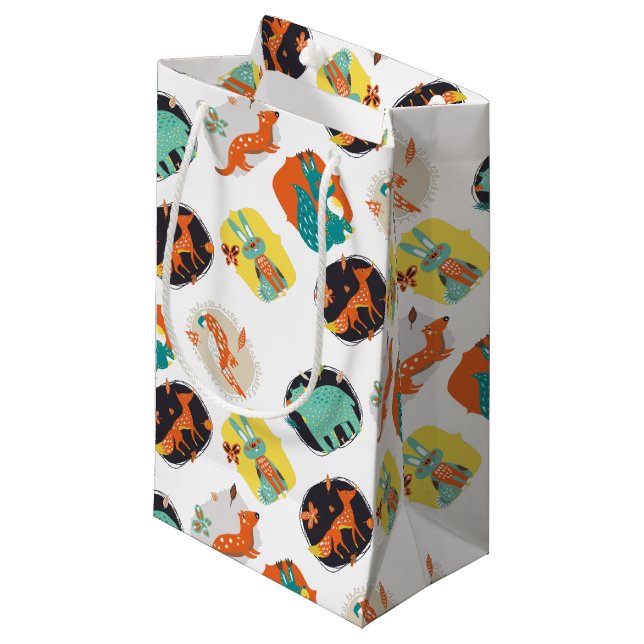 Holzschnitzer Kleine Geschenktüte (Vorderseite Schrägansicht)