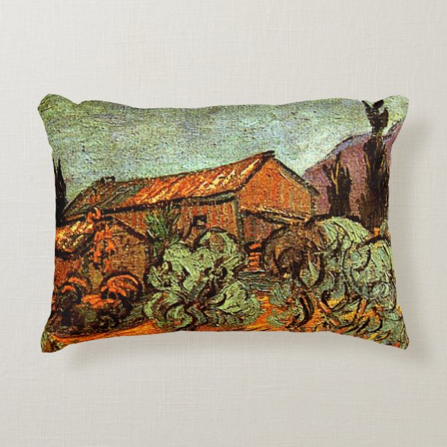 Holzschuhe, Van Gogh Gemälde Zierkissen (Vorderseite)