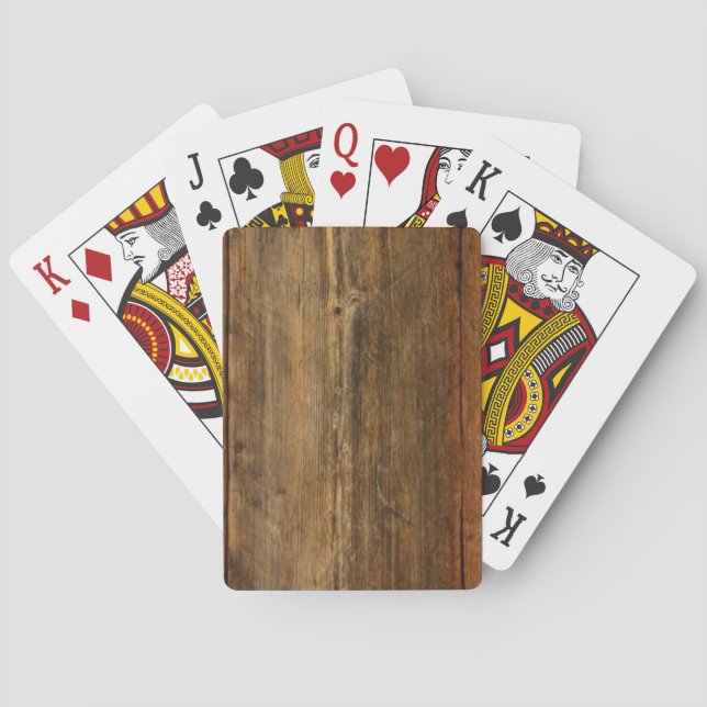 Holzspielkarten Spielkarten (Rückseite)