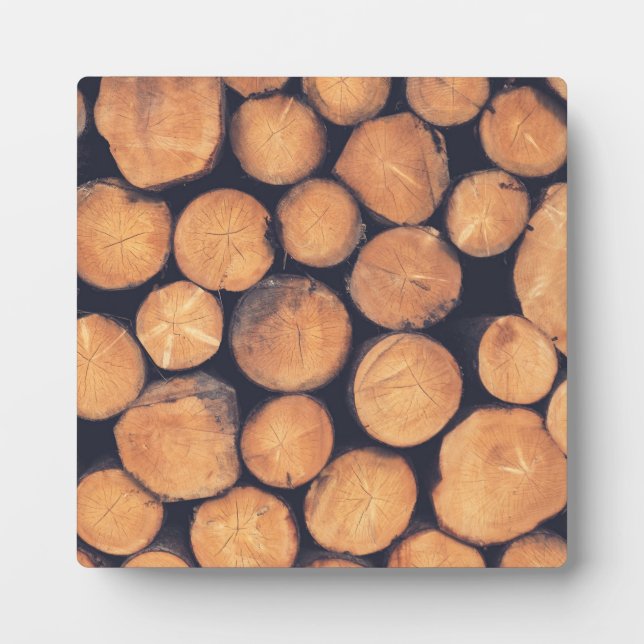 Holzstämme Fotoplatte (Vorderseite)