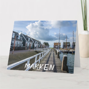 Holzsteg in Marken, Niederlande Karte