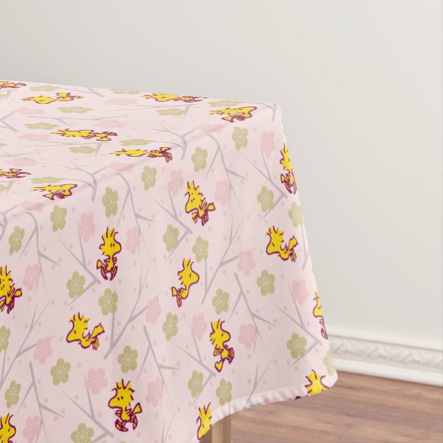 Holzstock-Pink-Kirschblossom-Muster Tischdecke (Beispiel)