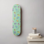 Holzstock Zucker Pop Kunstmuster Skateboard<br><div class="desc">Schauen Sie sich dieses super niedliche Muster an,  das aus Holz in einem weichen,  zuckerhaltigen Pastellmuster besteht.</div>