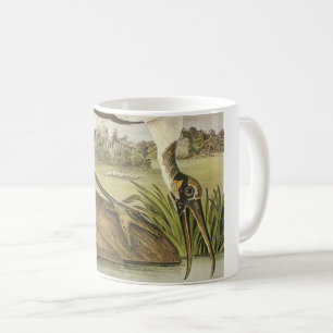 Holzstorch von Audubon Kaffeetasse