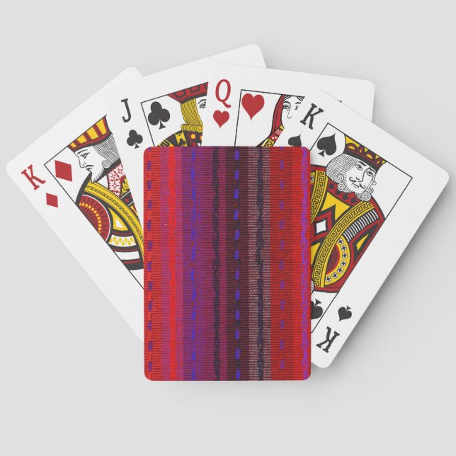 Holzstreifen, die Karten spielen Spielkarten (Rückseite)