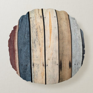 Holzstruktur Erdboden, Textur,Holz,Rücken Rundes Kissen