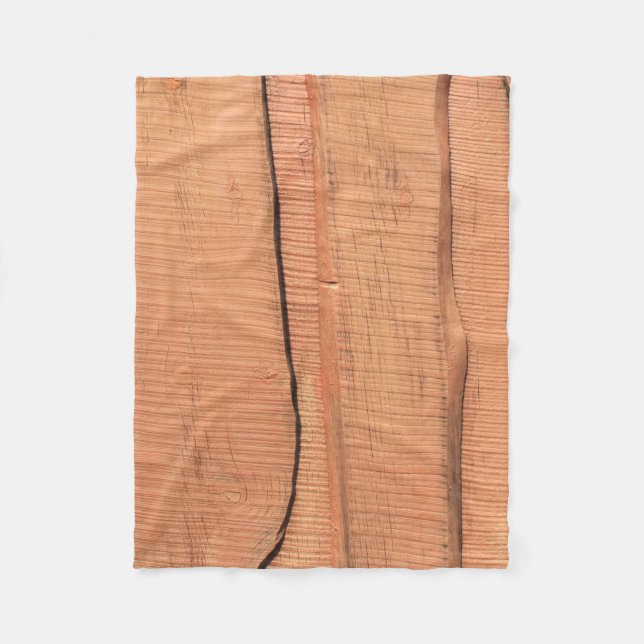 Holzstruktur Fleecedecke (Vorderseite)