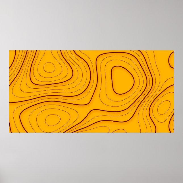 Holzstruktur, lineare Abstraktion Poster (Vorne)